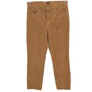 J.CREW Vintage Inspired Slim Straight Corduroy Pant Golden Brandy Size 31